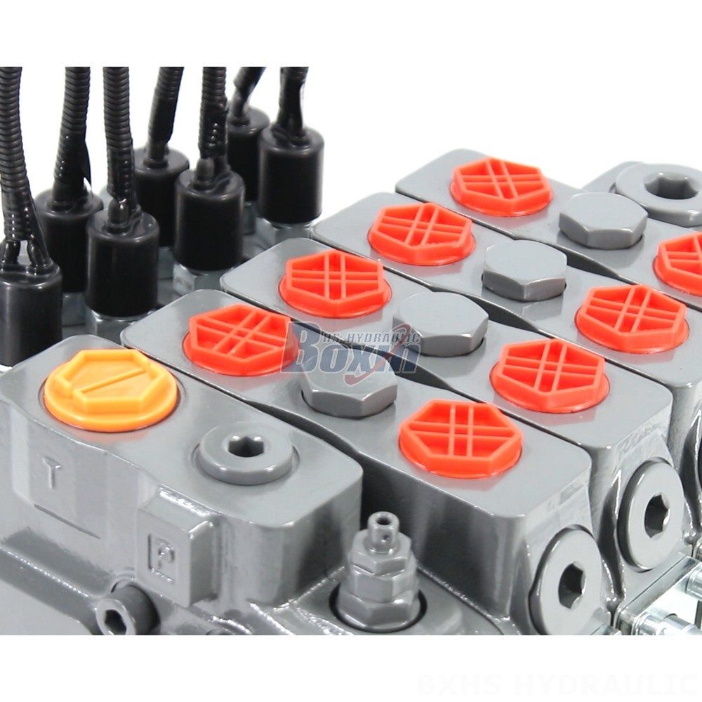 HSDLS180 Electric Unloading Valve: 4-Spool Sectional Directional Valve detail image